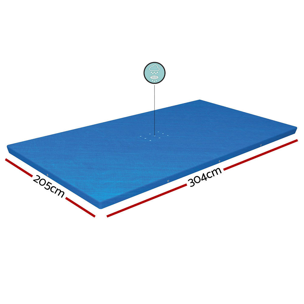 Bestway Pool Cover 3.04m x 2.05m for 3.00m x 2.01m Above Ground Pools, Durable PE - SuperSaverAU - view 2