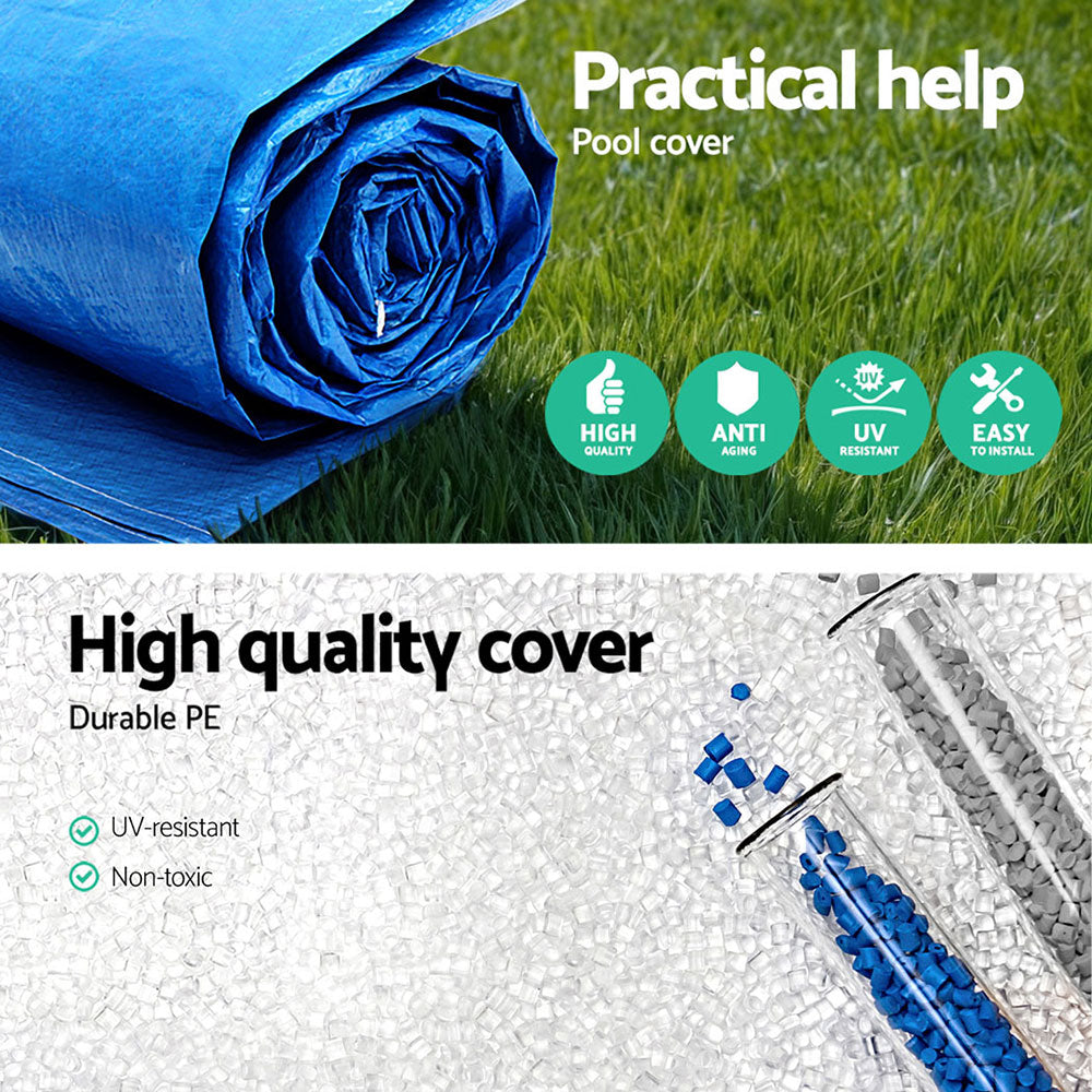 Bestway Pool Cover 3.04m x 2.05m for 3.00m x 2.01m Above Ground Pools, Durable PE - SuperSaverAU - view 6