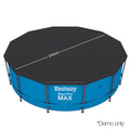 Bestway PVC Pool Cover 3.7m with Drainage Holes & Rope Ties for 12ft Pool - SuperSaverAU - view 1