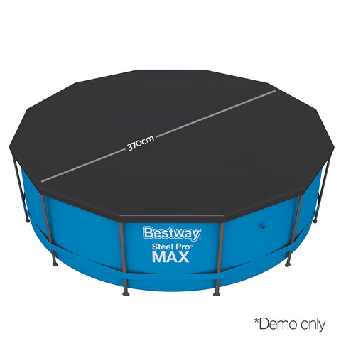 Bestway PVC Pool Cover 3.7m with Drainage Holes & Rope Ties for 12ft Pool - SuperSaverAU - view 1