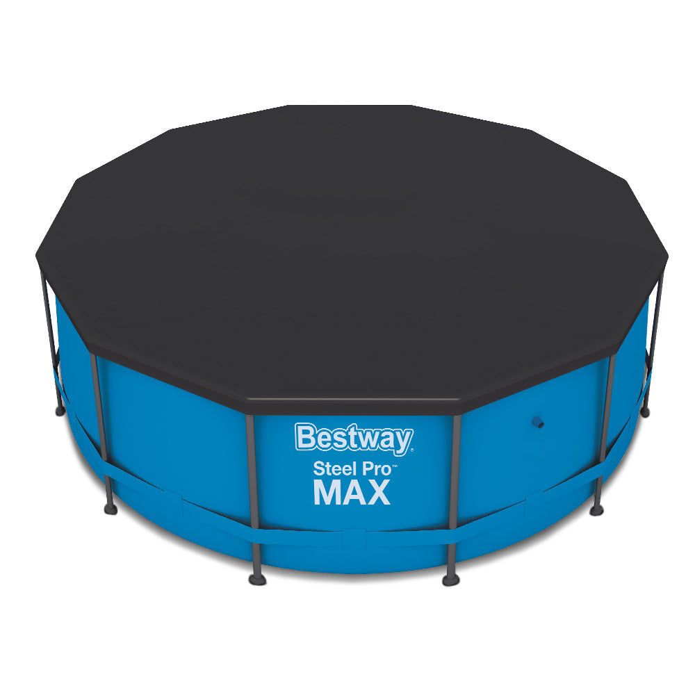 Bestway PVC Pool Cover 3.7m with Drainage Holes & Rope Ties for 12ft Pool