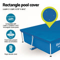 Bestway Pool Cover 264x174cm Rectangle PE with Drain Holes for 259x170cm Pools - SuperSaverAU - view 5