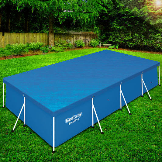 Bestway Pool Cover 4M x 2.11M - Durable UV-Resistant with Drainage Holes