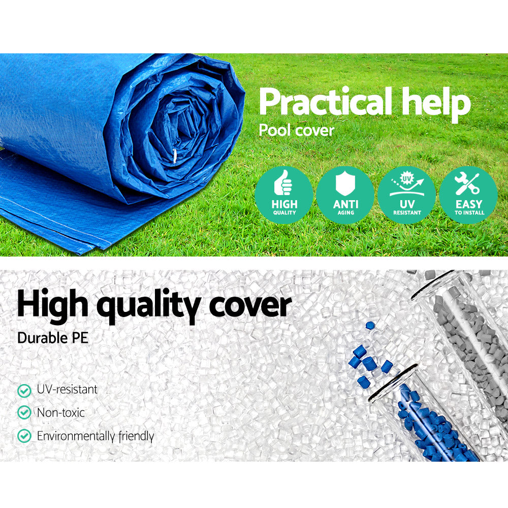 Bestway Pool Cover 4M x 2.11M - Durable UV-Resistant with Drainage Holes