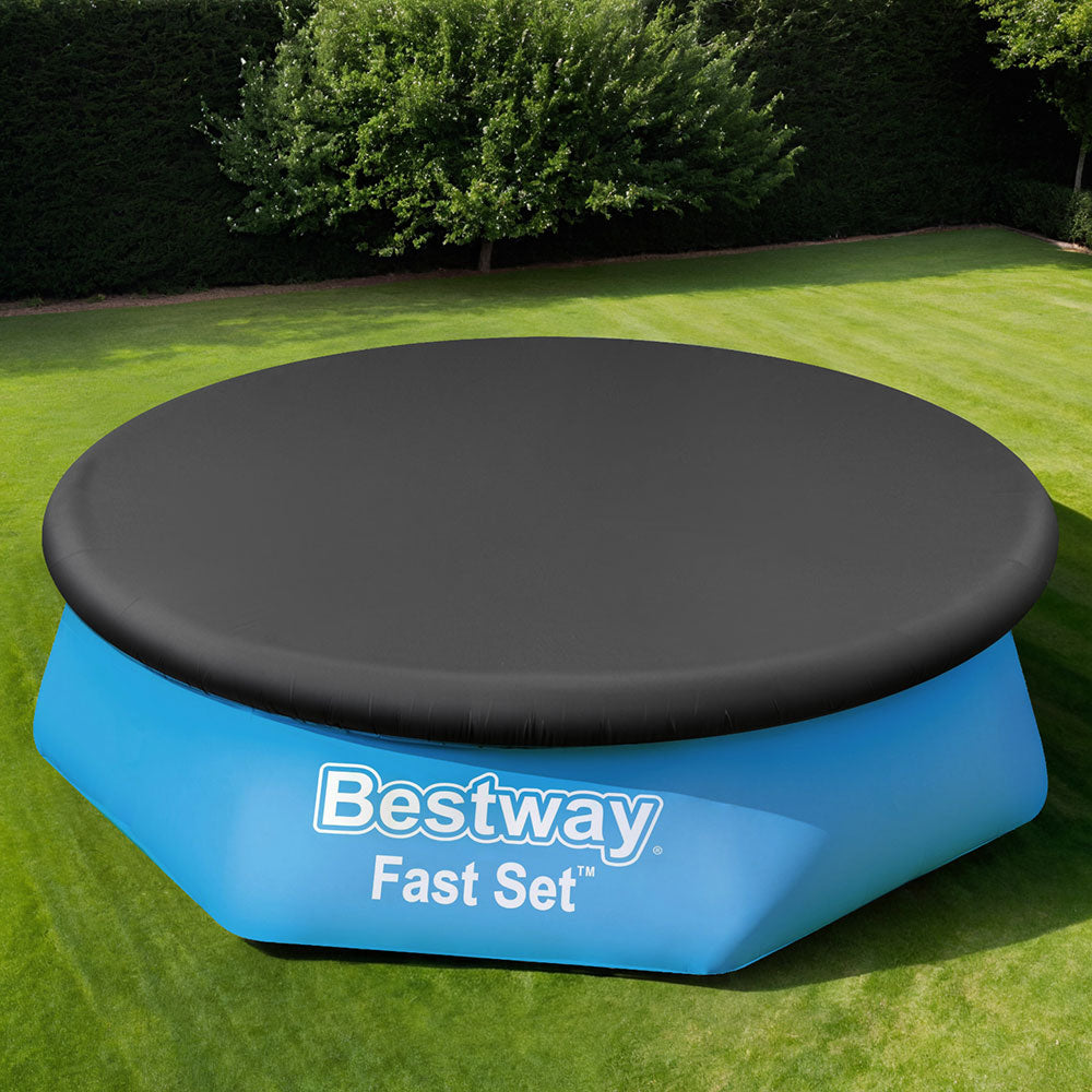 Bestway Pool Cover 2.44m Above Ground Swimming Pool UV-Resistant PVC Blanket - SuperSaverAU - view 1