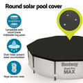 Bestway Pool Cover 3.05m Round Above Ground PVC with Drain Holes & Rope Ties - SuperSaverAU - view 5