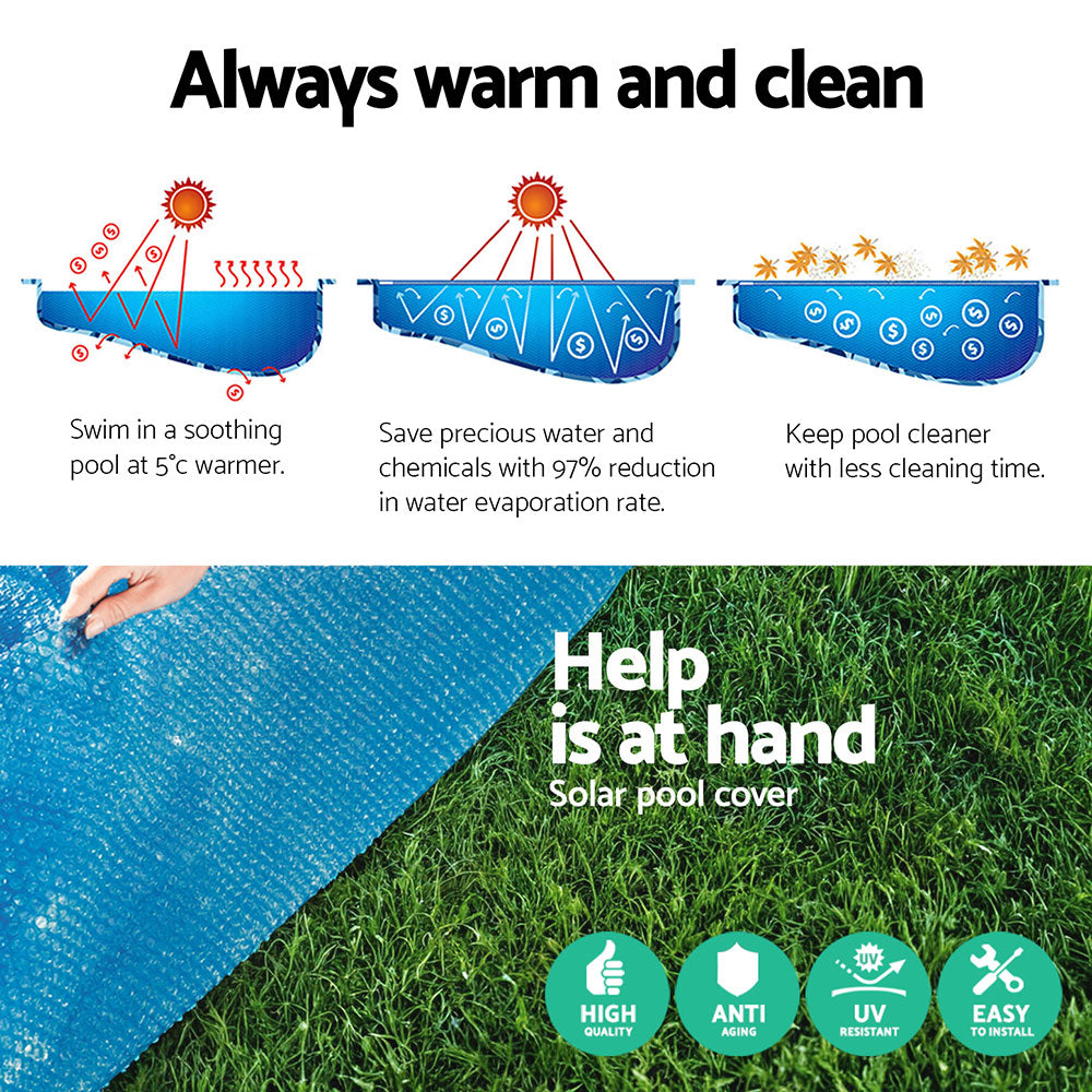 Bestway Pool Cover 4.17m Round - Durable, Solar Heat Retention, Minimizes Debris - SuperSaverAU - view 6