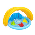 Bestway Kids Play Pool 115x89x76cm Inflatable w/ Sunshade & Sorting Game 31L - SuperSaverAU - view 1