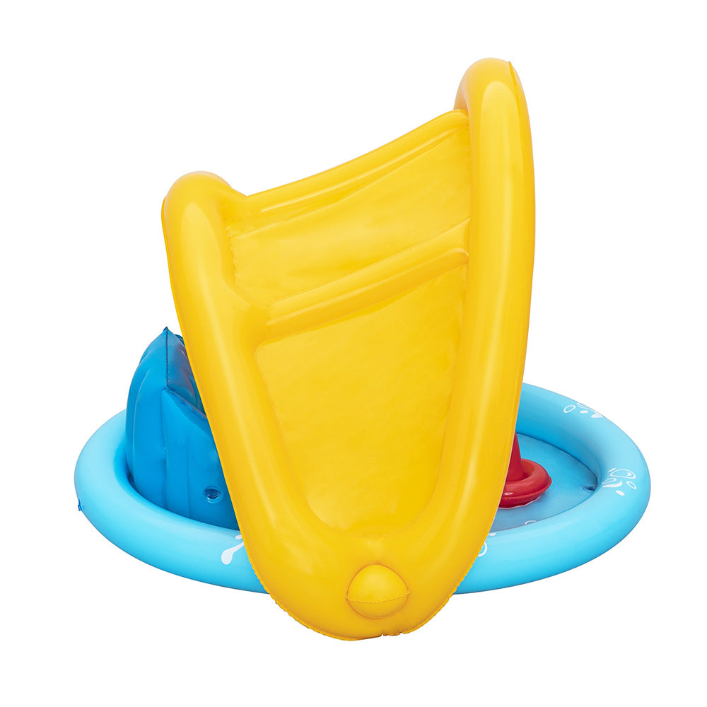 Bestway Kids Play Pool 115x89x76cm Inflatable w/ Sunshade & Sorting Game 31L - SuperSaverAU - view 3