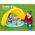 Bestway Kids Play Pool 115x89x76cm Inflatable w/ Sunshade & Sorting Game 31L - SuperSaverAU - view 4