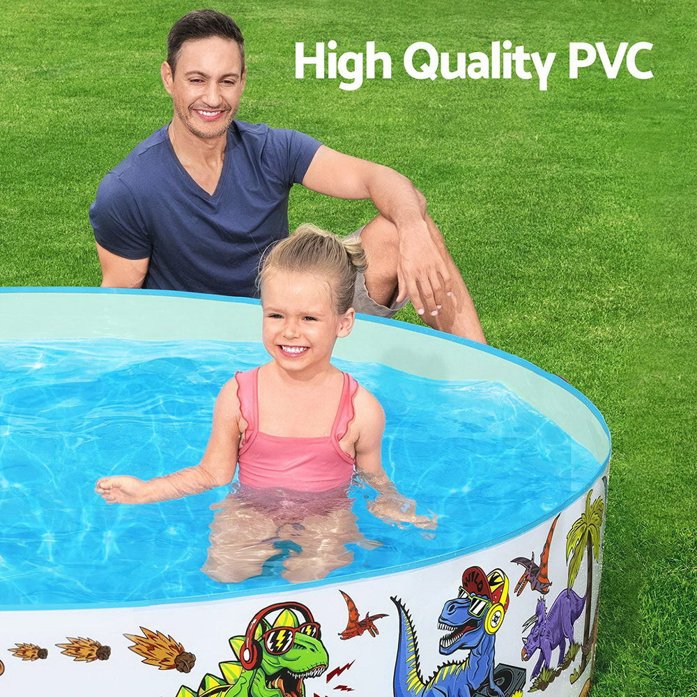 Bestway Dinosaurous Fill-n-Fun Pool 183x38cm for Kids 2+ Years, 946L