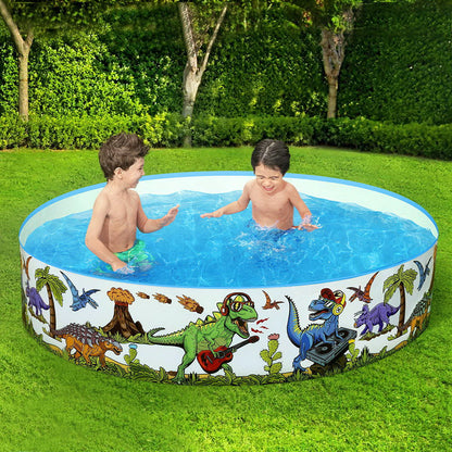 Bestway Dinosaurous Fill-n-Fun Pool 183x38cm for Kids 2+ Years, 946L