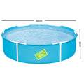 Bestway Kids Swimming Pool 152cm Round Steel Frame 580L Water Capacity - SuperSaverAU - view 2