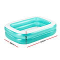 Bestway Kids Inflatable Play Pool 200x146x48cm, 450L, Easy Inflate, Sturdy Vinyl - SuperSaverAU - view 2
