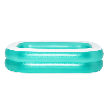 Bestway Kids Inflatable Play Pool 200x146x48cm, 450L, Easy Inflate, Sturdy Vinyl