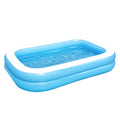 Bestway Inflatable Kids Above Ground Swimming Pool 262x175x51cm, 778L, Durable Vinyl - SuperSaverAU - view 1