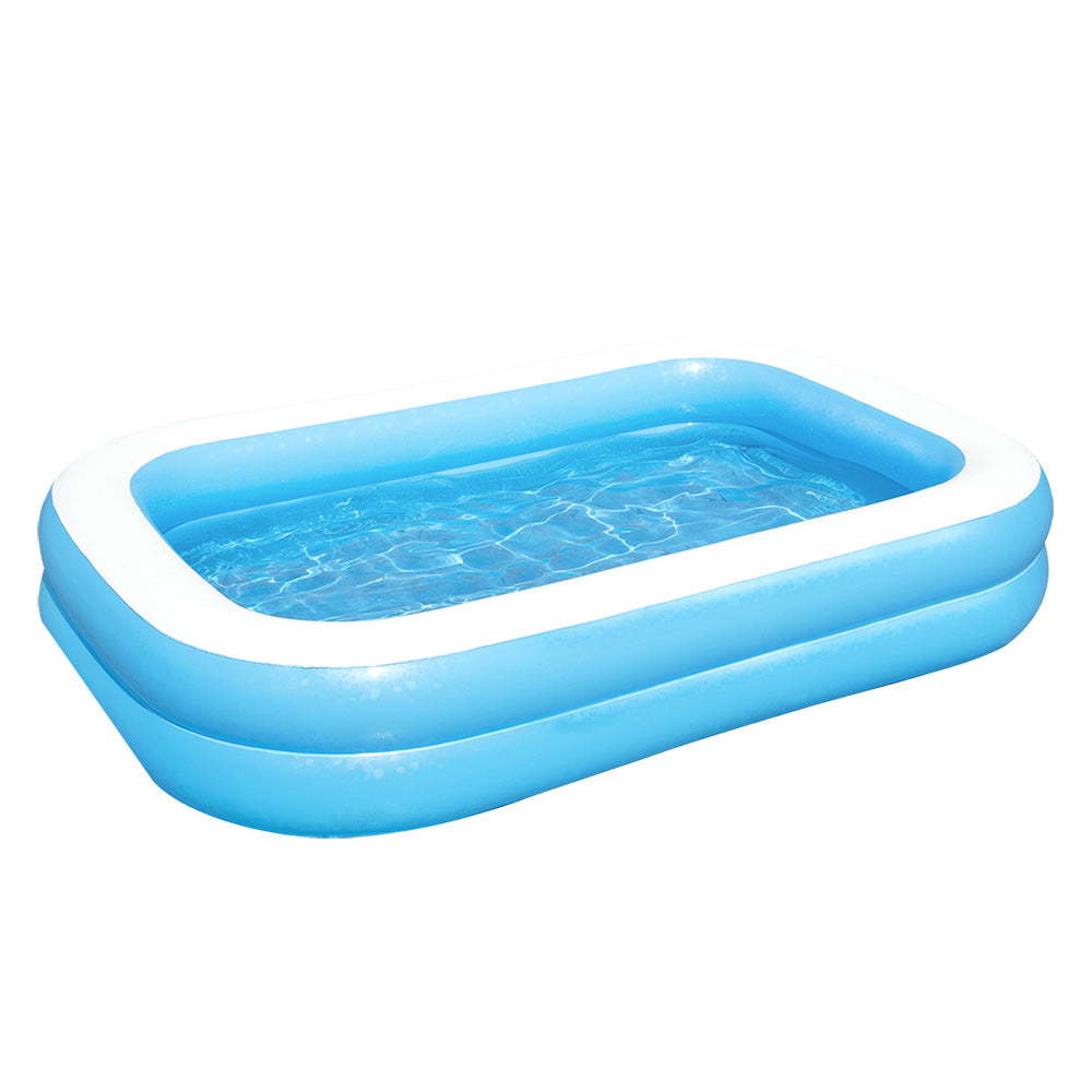 Bestway Inflatable Kids Above Ground Swimming Pool 262x175x51cm, 778L, Durable Vinyl - SuperSaverAU - view 1