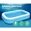 Bestway Inflatable Kids Above Ground Swimming Pool 262x175x51cm, 778L, Durable Vinyl - SuperSaverAU - view 4