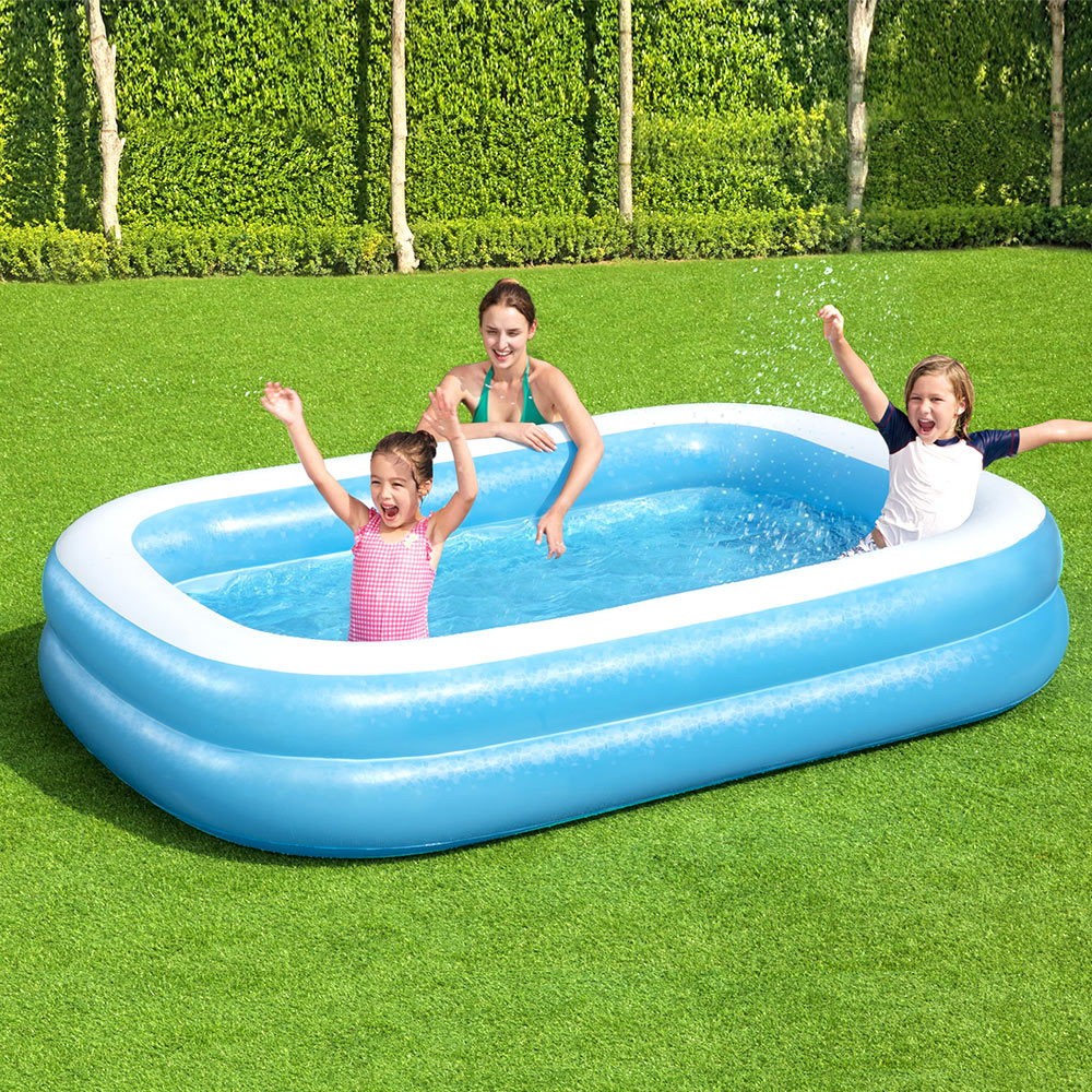 Bestway Inflatable Kids Above Ground Swimming Pool 262x175x51cm, 778L, Durable Vinyl