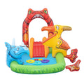 Bestway Kids Inflatable Play Splash Pool with Slide, 242x140cm, Dinosaur Theme - SuperSaverAU - view 3