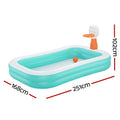 Bestway Kids Inflatable Basketball Play Pool 251x168cm with Drain Valve - SuperSaverAU - view 2