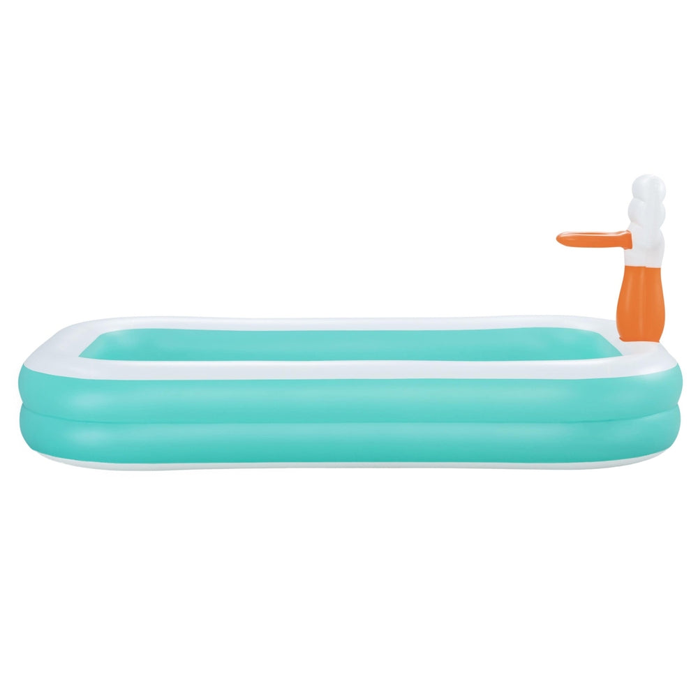 Bestway Kids Inflatable Basketball Play Pool 251x168cm with Drain Valve - SuperSaverAU - view 3
