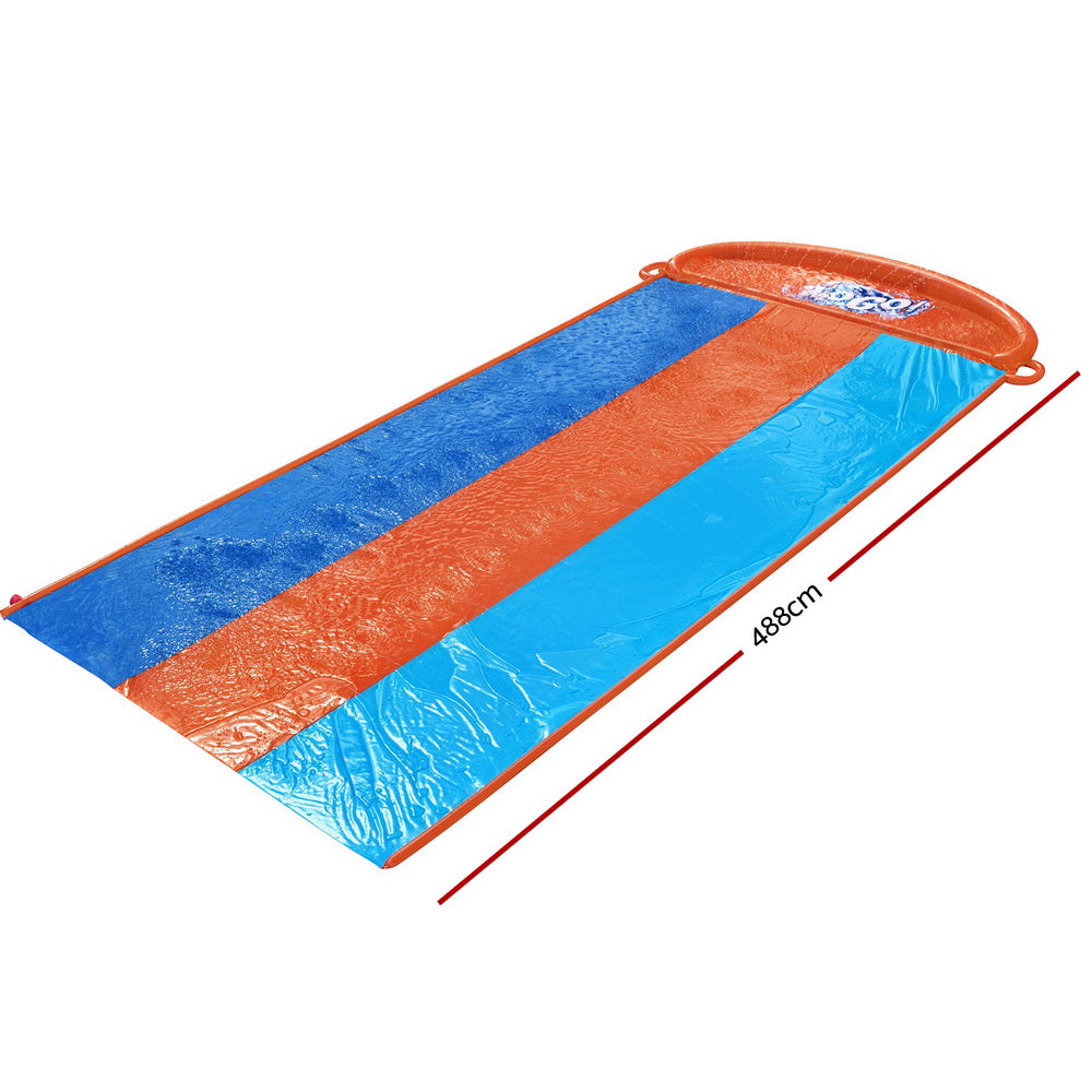 Bestway Inflatable Water Slide 4.88m with Triple Lanes, Water Jets & Pool