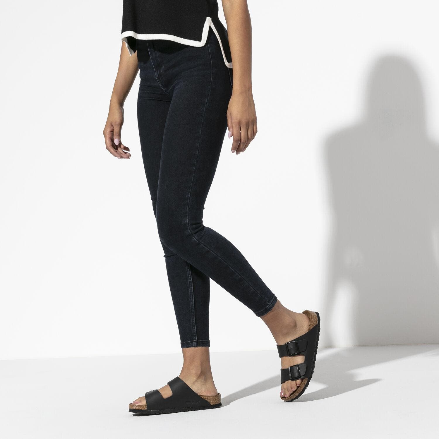 Birkenstock Unisex Arizona Birko-Flor Regular Fit Sandal (Black) | SuperSaverAU