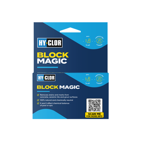 Hy-Clor Block Magic Pool Stain Remover 110mm White