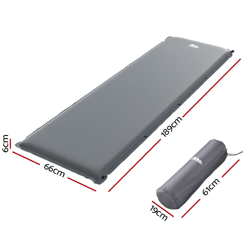 Weisshorn Self-Inflating Mat 189x66x6cm, Durable, Water-Resistant, 60s Inflate