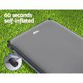 Weisshorn Self-Inflating Mat 189x66x6cm, Durable, Water-Resistant, 60s Inflate - SuperSaverAU - view 3