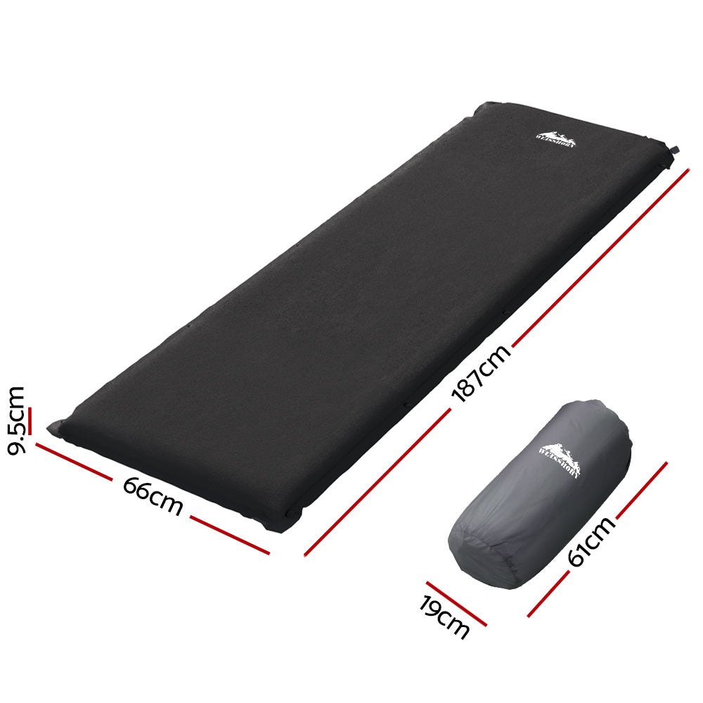 Weisshorn Self-Inflating Mat 187x66x9.5cm, Durable, Water-Resistant, Carry Bag - SuperSaverAU - view 2