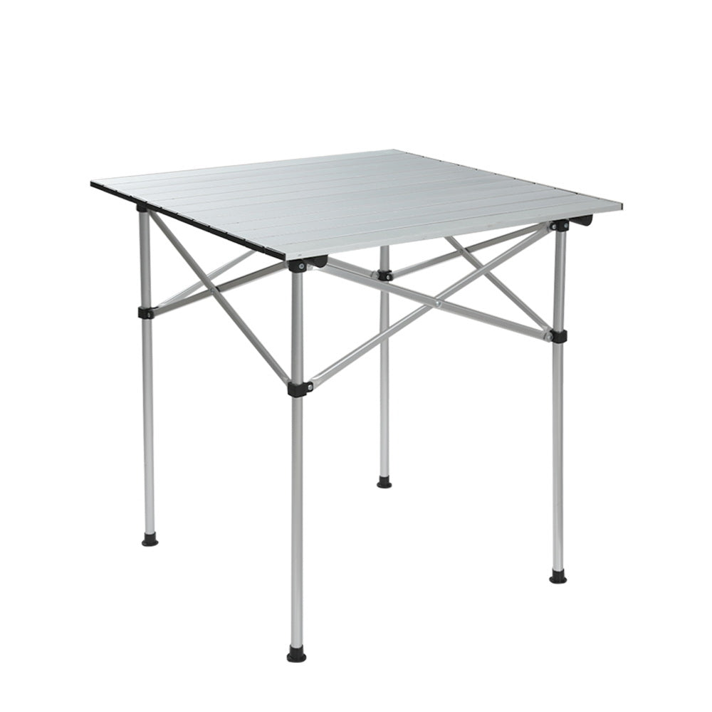 Weisshorn 70CM Folding Camping Table - Lightweight Aluminium, 30KG Capacity, Portable