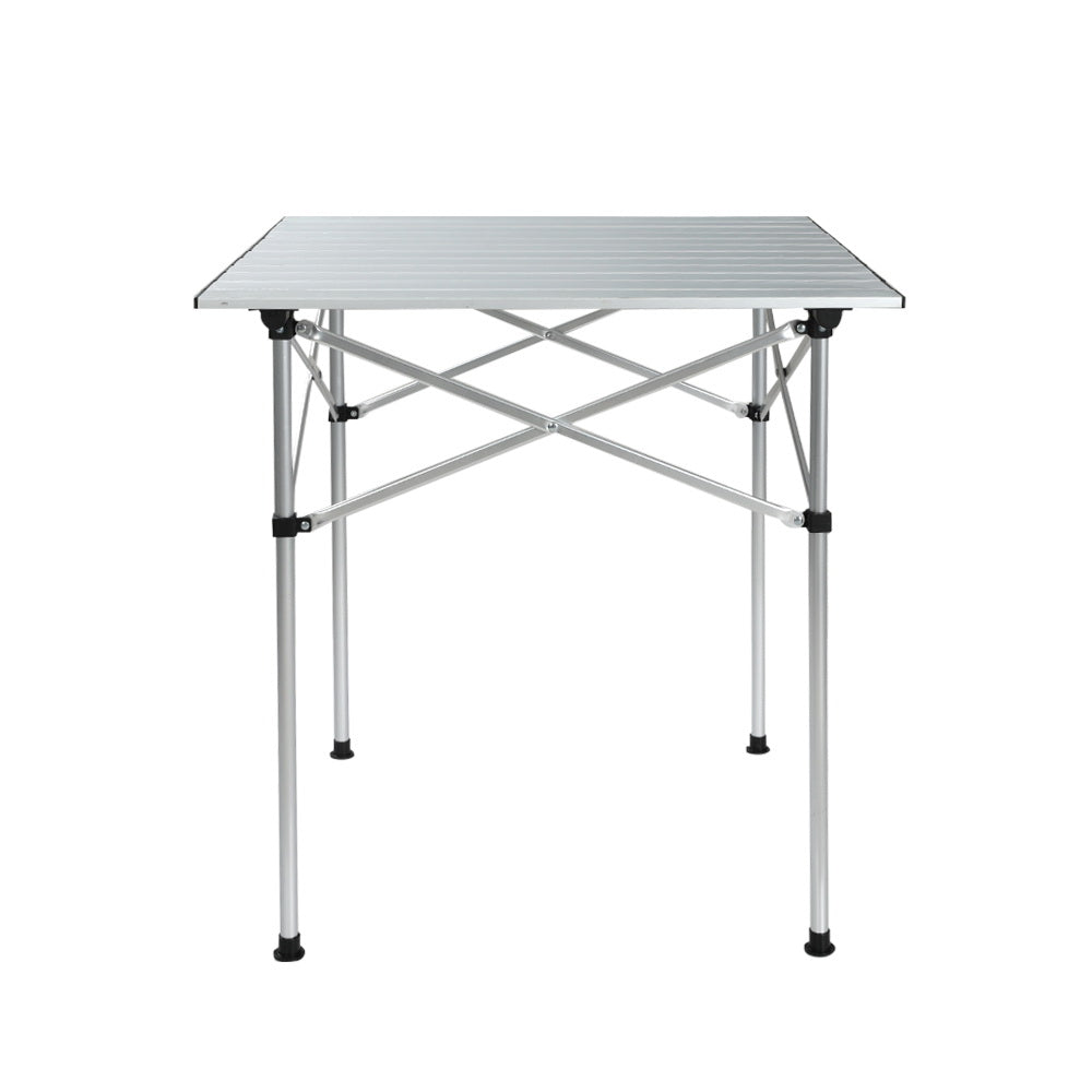 Weisshorn 70CM Folding Camping Table - Lightweight Aluminium, 30KG Capacity, Portable