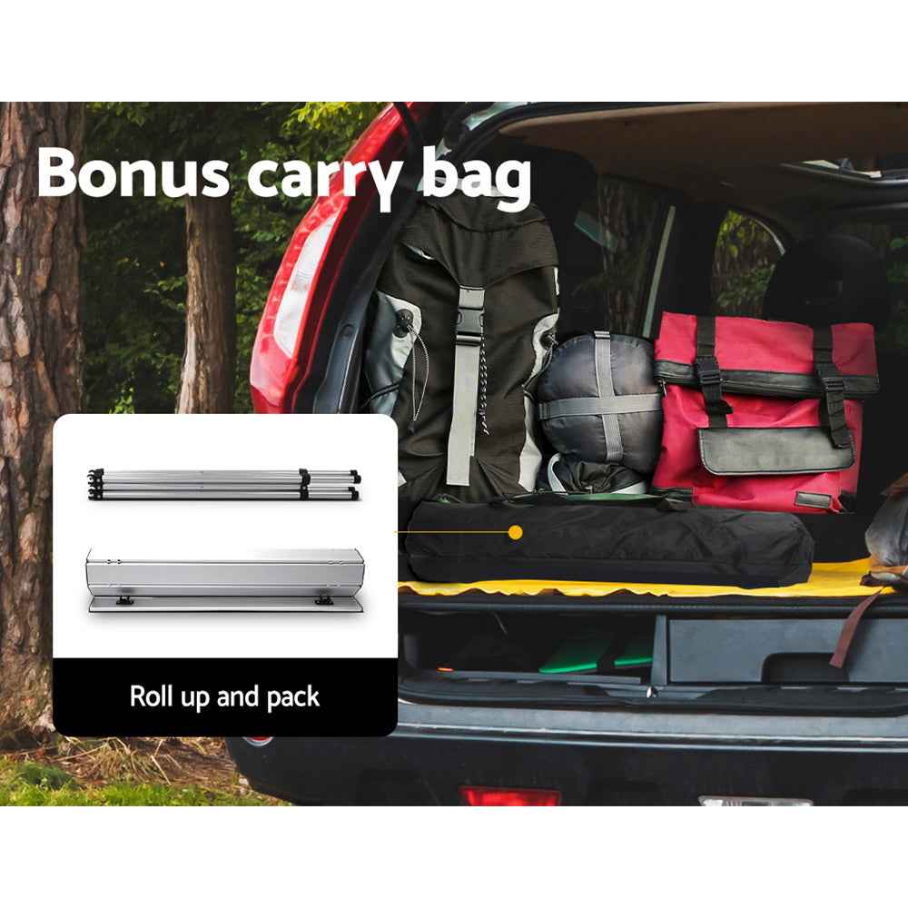 Weisshorn 70CM Folding Camping Table - Lightweight Aluminium, 30KG Capacity, Portable