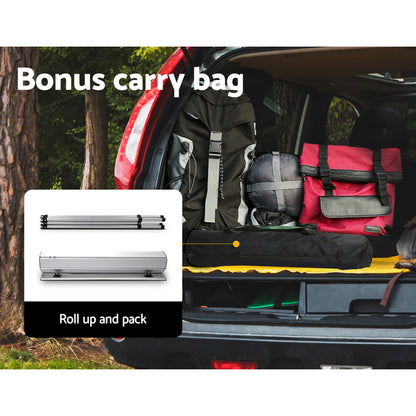 Weisshorn 70CM Folding Camping Table - Lightweight Aluminium, 30KG Capacity, Portable