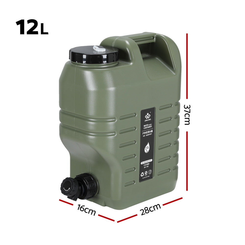Weisshorn 12L Water Container - Food Grade PE, Adjustable Faucet, Easy Carry - SuperSaverAU - view 2