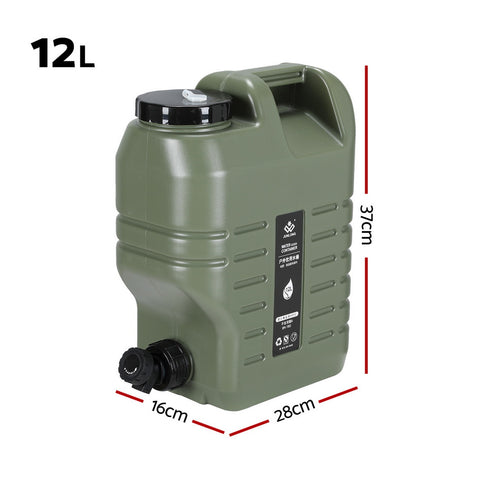 Weisshorn 12L Water Container - Food Grade PE, Adjustable Faucet, Easy Carry - SuperSaverAU - view 2