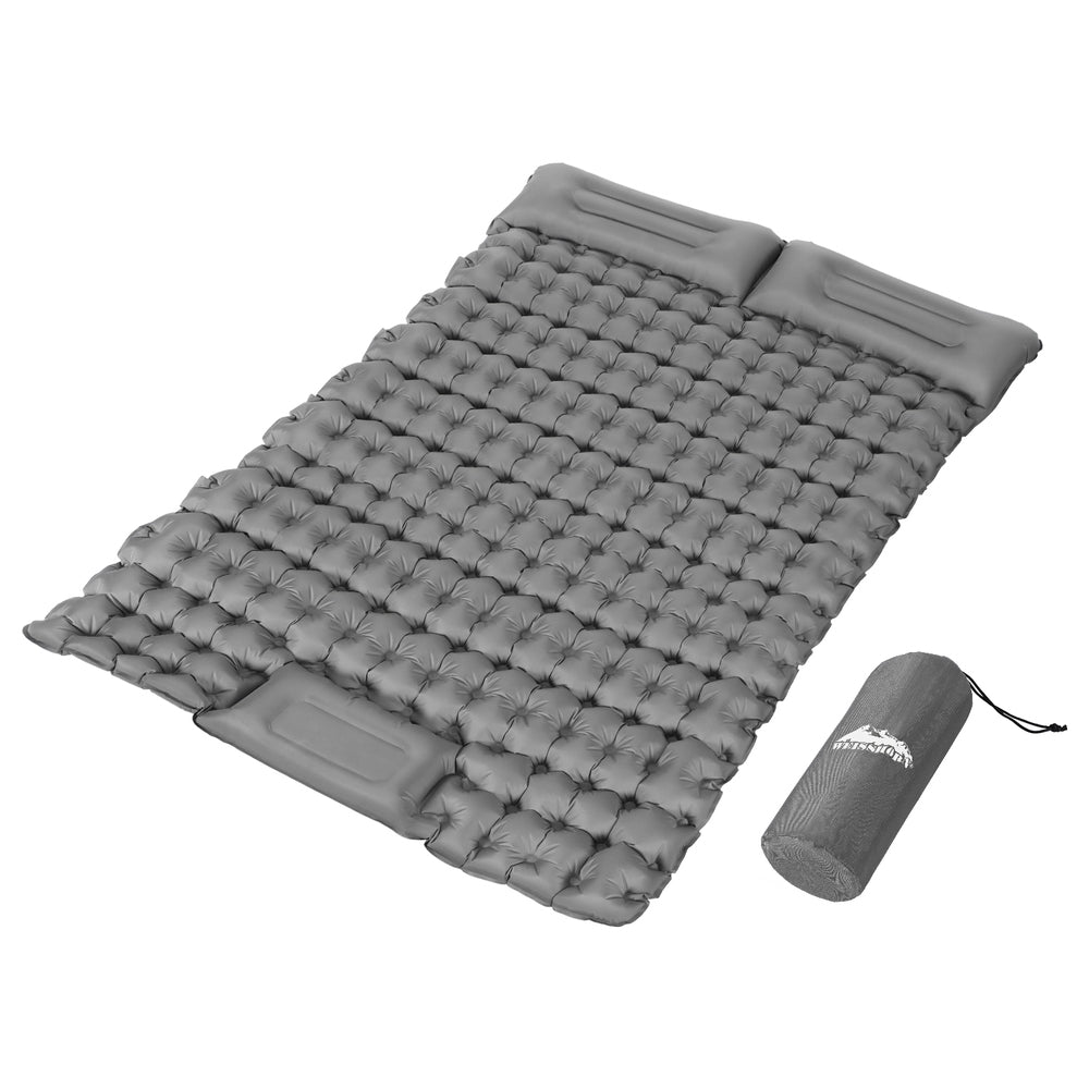 Weisshorn Self-Inflating Mat 200x140cm, 9cm Thick, Water-Resistant, Carry Bag - SuperSaverAU - view 1