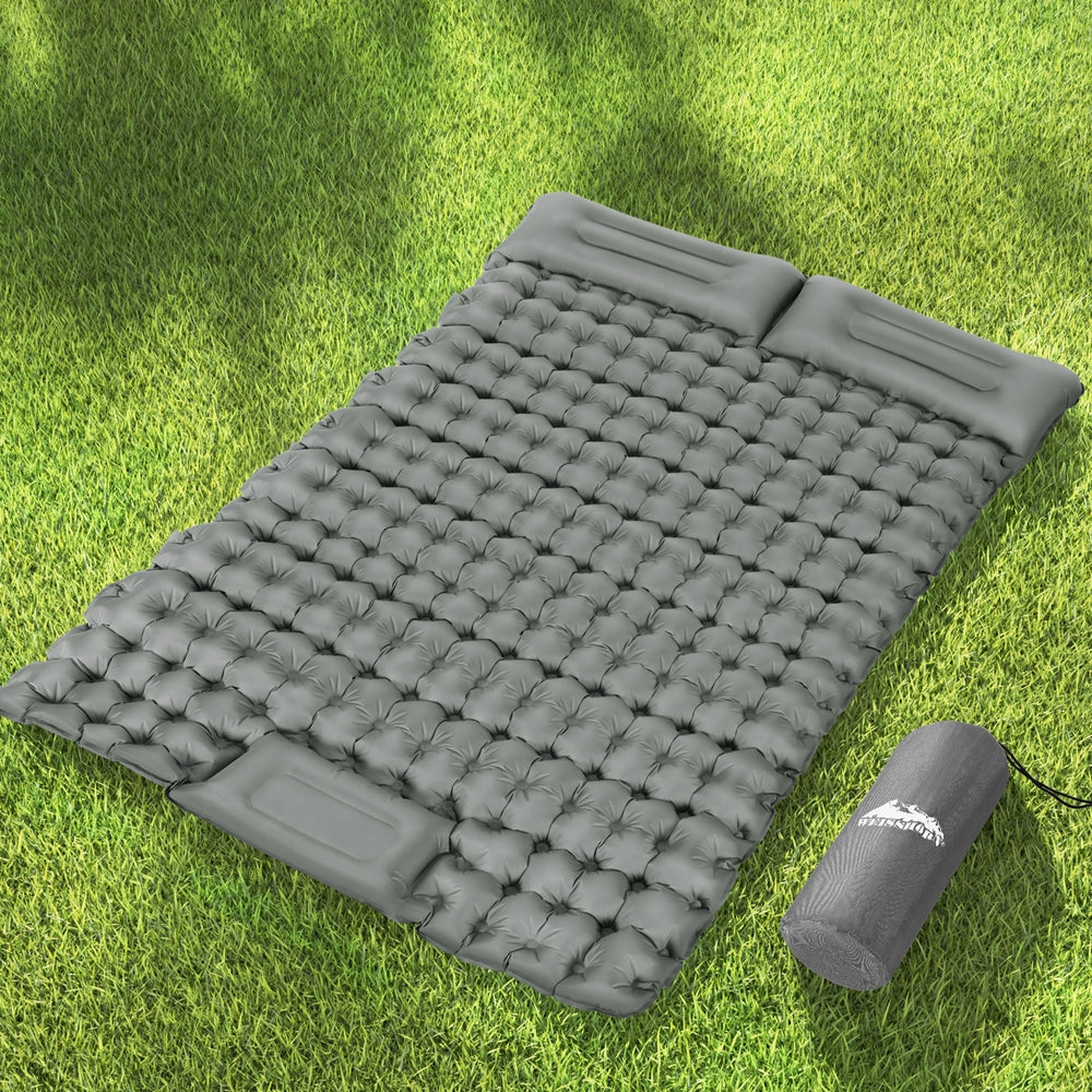 Weisshorn Self-Inflating Mat 200x140cm, 9cm Thick, Water-Resistant, Carry Bag - SuperSaverAU - view 6