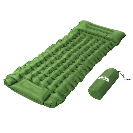 Weisshorn Self-Inflating Mat 200x70cm, 9cm Thick, Water-Resistant, Portable