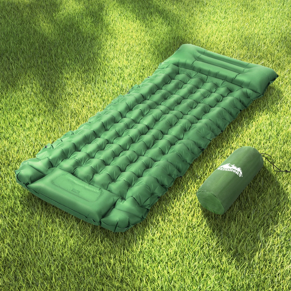 Weisshorn Self-Inflating Mat 200x70cm, 9cm Thick, Water-Resistant, Portable - SuperSaverAU - view 6