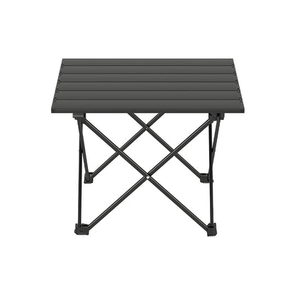 Weisshorn Folding Camping Table 40CM Aluminium Roll Up Portable 30KG Capacity