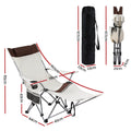 Weisshorn Camping Chair Reclining Adjustable Portable Outdoor Folding Lightweight - SuperSaverAU - view 2