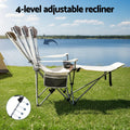 Weisshorn Camping Chair Reclining Adjustable Portable Outdoor Folding Lightweight - SuperSaverAU - view 5