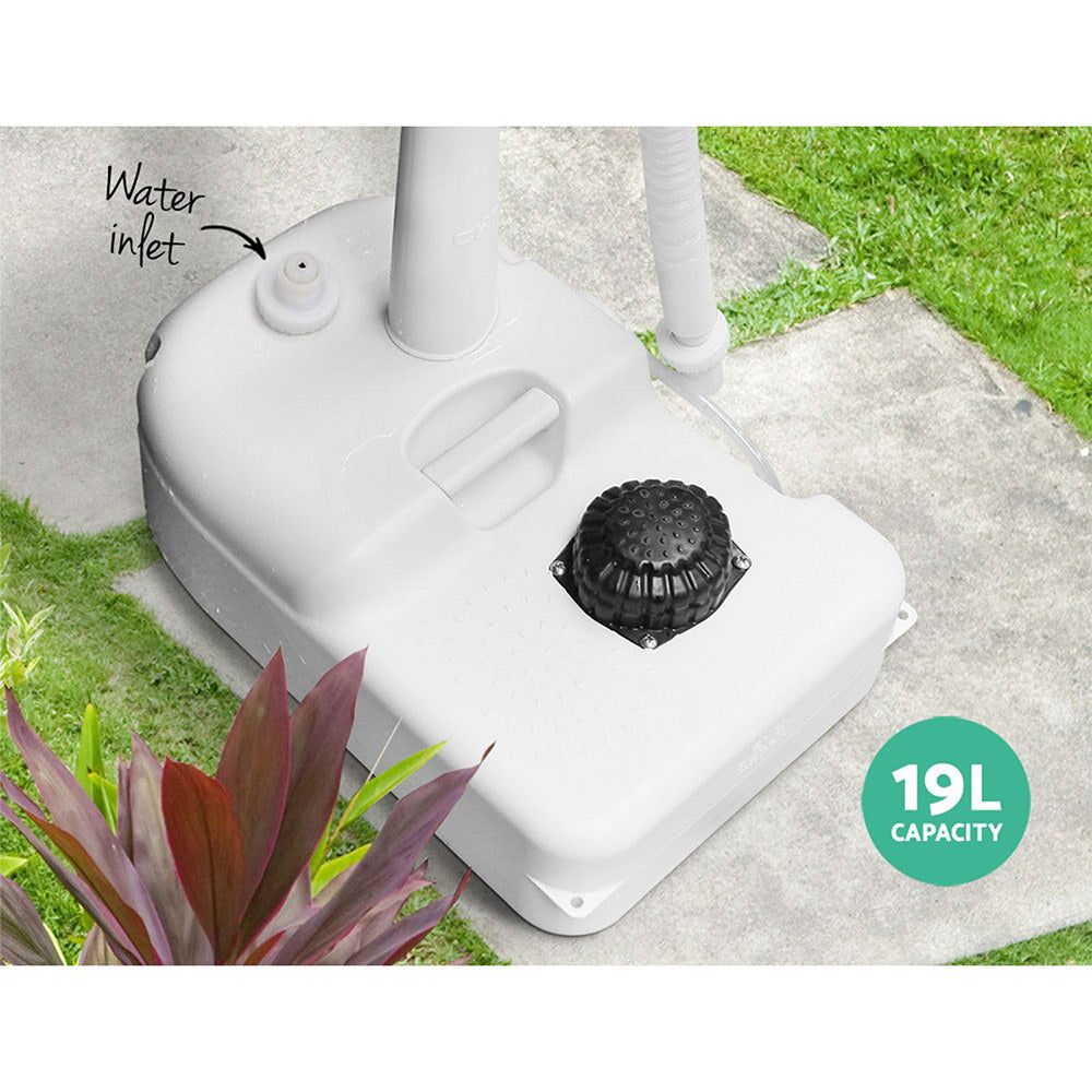 Weisshorn Portable Handwash Stand 19L with Foot Pump & Towel Rack - SuperSaverAU - view 3