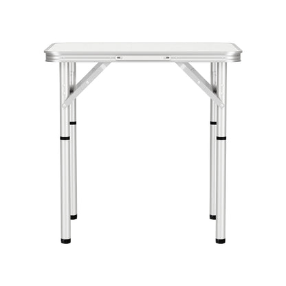 Weisshorn 60CM Adjustable Portable Camping Table - Lightweight, Rust-Resistant MDF