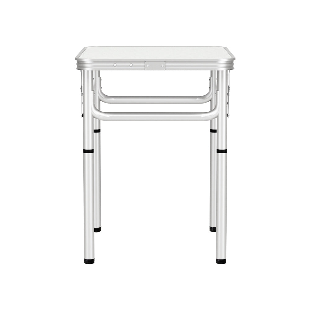 Weisshorn 60CM Adjustable Portable Camping Table - Lightweight, Rust-Resistant MDF