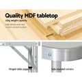 Weisshorn 60CM Adjustable Portable Camping Table - Lightweight, Rust-Resistant MDF - SuperSaverAU - view 6