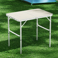 Weisshorn Folding Camping Table 90CM Adjustable Portable Lightweight Outdoor Desk - SuperSaverAU - view 1